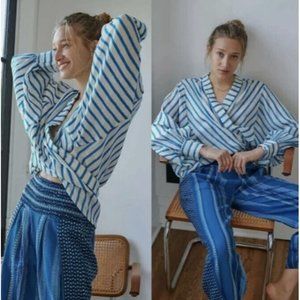 NWT $88 FREE PEOPLE BOW AND ARROW TIE FRONT KIMONO WRAP CARDIGAN COVERUP Z1-50